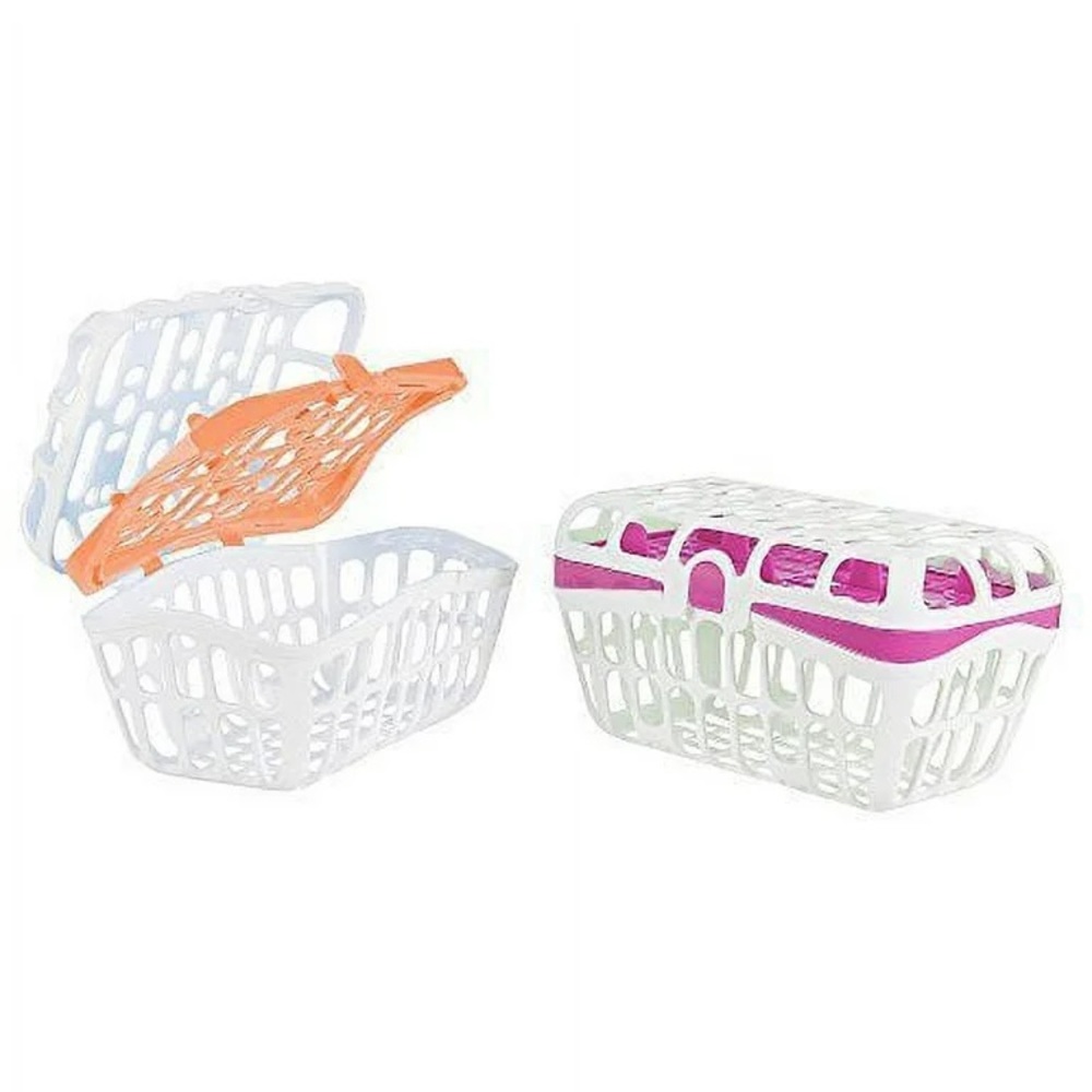 BabiesRUs 2-Pack Dishwasher Baby Bottle Parts Teether Cleaning Baskets